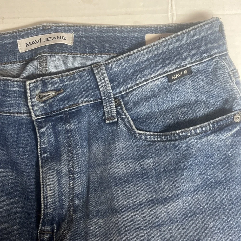 Mavi Jake‎ Slim Leg Jeans Mens Size 33x30 Med Blue Denim Cotton Stretch Comfort